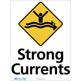 STRONG CURRENTS DIAMOND WARNING SIGN